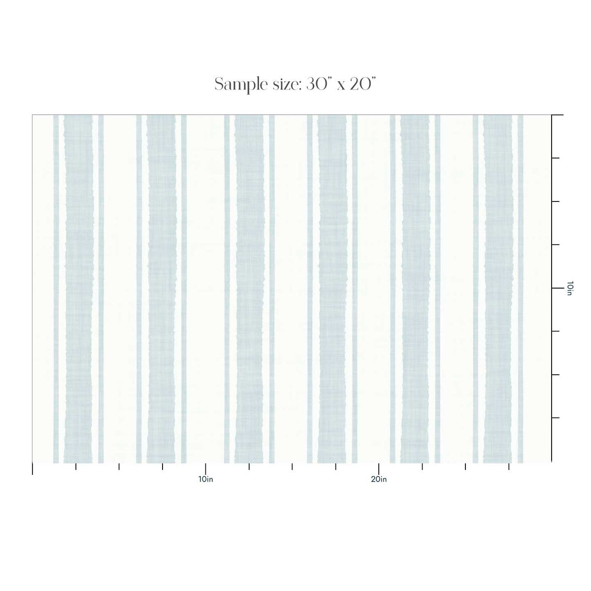 Blue-Gray Ticking Stripe Wallpaper – Textured Linen look