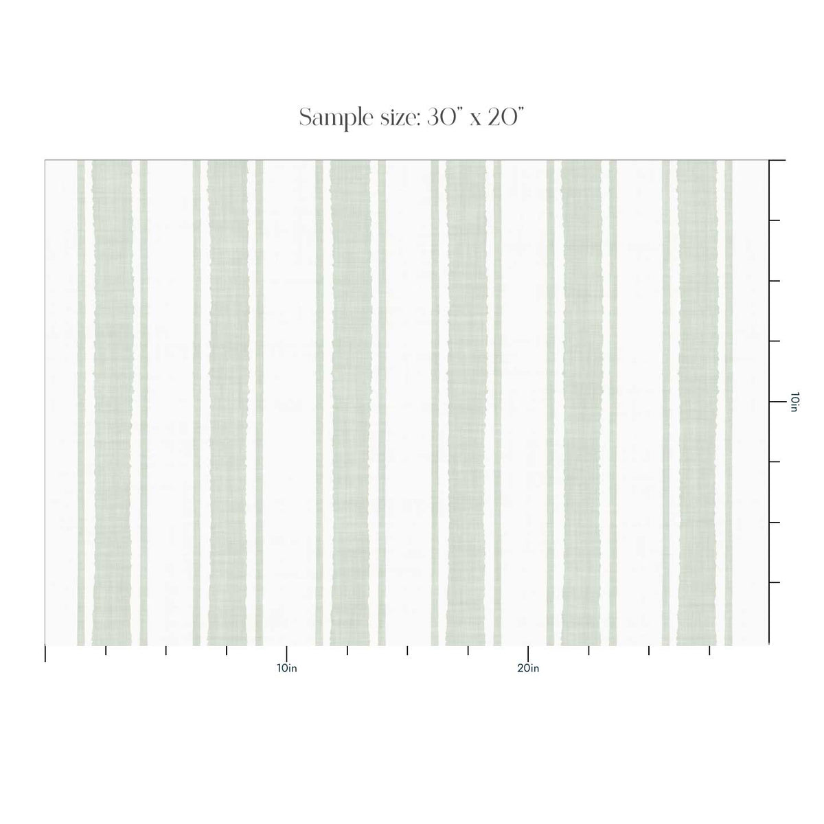 Sage Grey Ticking Stripe Wallpaper - Modern Scandi Style