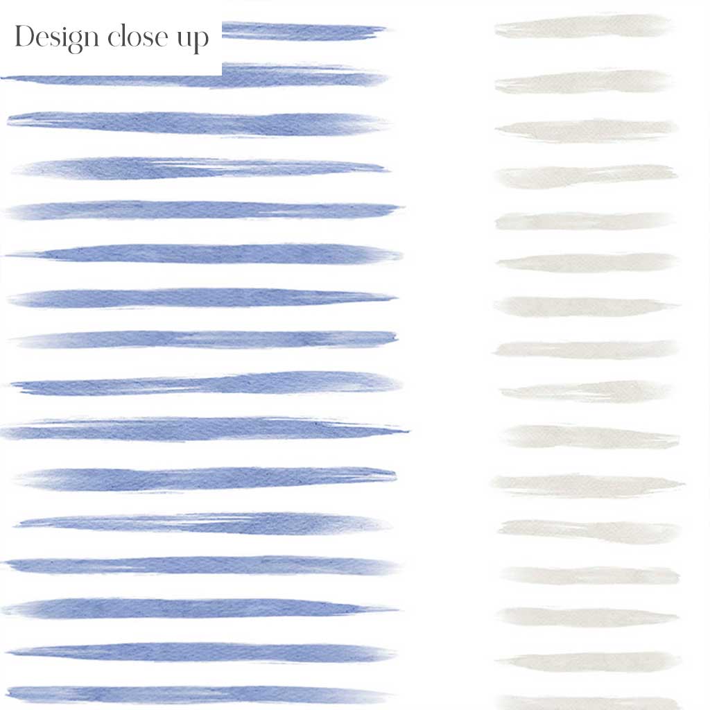 Light Blue Painted Stripe Wallpaper – Modern Coastal Style